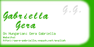 gabriella gera business card